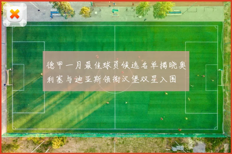 德甲一月最佳球员候选名单揭晓奥利塞与迪亚斯领衔汉堡双星入围